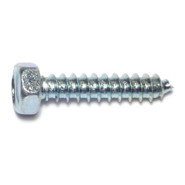 Midwest Fastener Sheet Metal Screw, 5/16" x 1-1/2 in, Zinc Plated Steel Flange Hex Head External Hex Drive, 10 PK 38424 - main